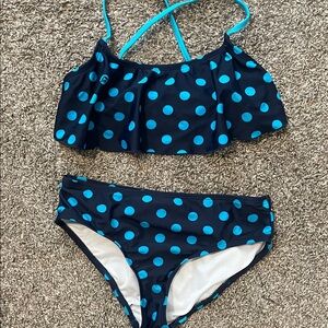 Kamik Blue Polka Dot Kids Bikini